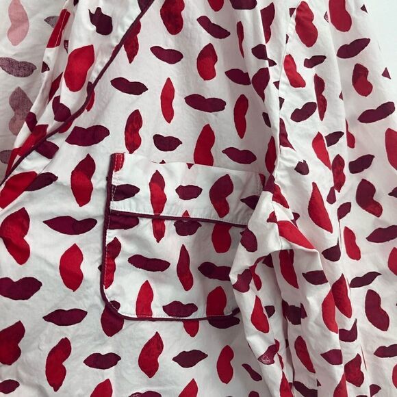 Tory Burch size XL cotton Leanne Lips pajamas - Picture 3 of 6